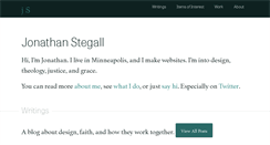 Desktop Screenshot of jonathanstegall.com